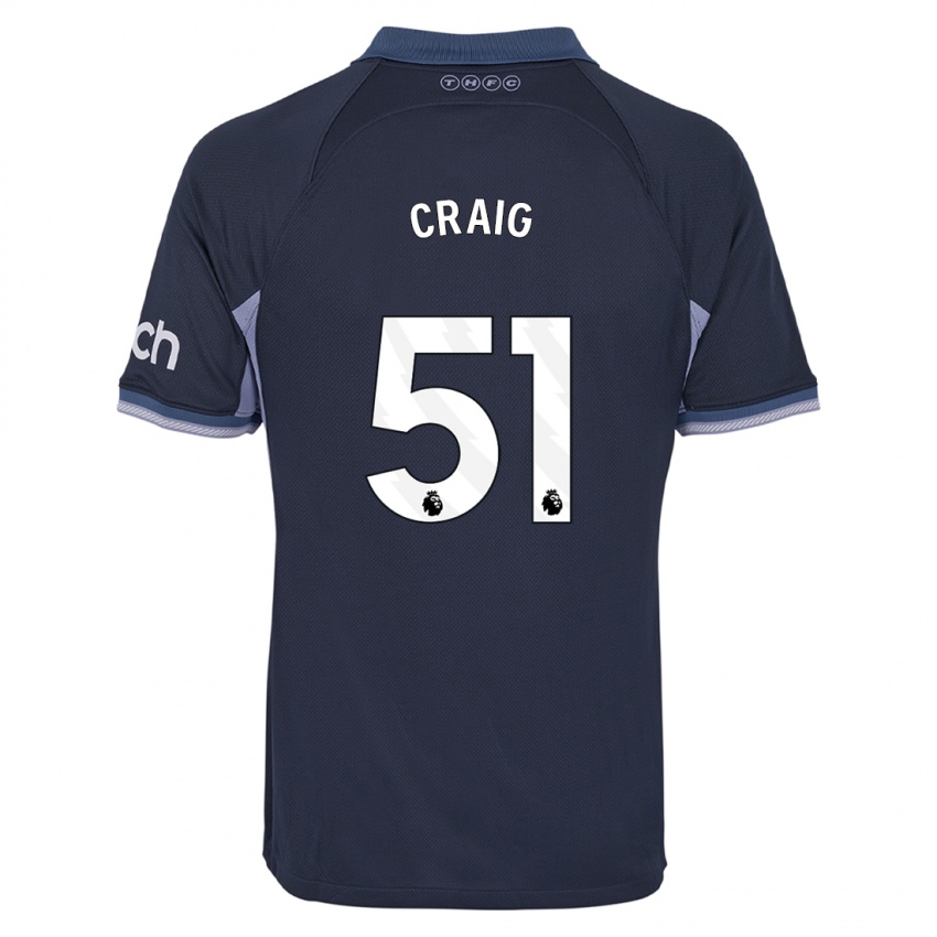 Herren Matthew Craig #51 Dunkelblau Auswärtstrikot Trikot 2023/24 T-Shirt Belgien