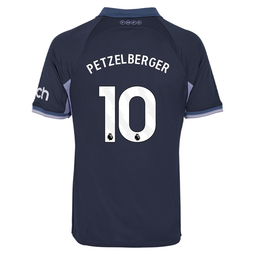 Herren Ramona Petzelberger #10 Dunkelblau Auswärtstrikot Trikot 2023/24 T-Shirt Belgien
