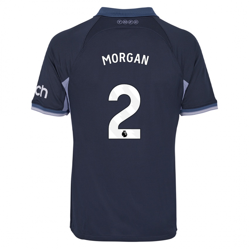 Herren Esther Morgan #2 Dunkelblau Auswärtstrikot Trikot 2023/24 T-Shirt Belgien