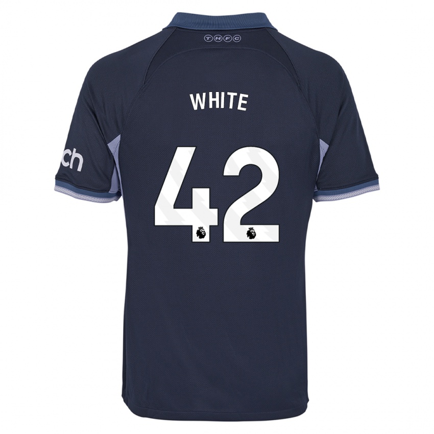 Heren Harvey White #42 Donkerblauw Uitshirt Uittenue 2023/24 T-Shirt België