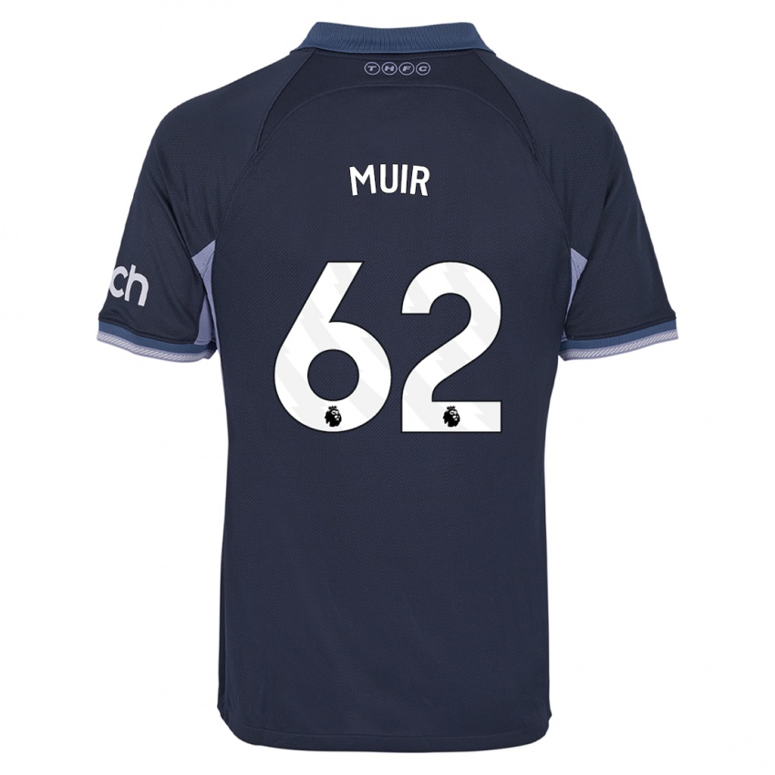 Homme Maillot Marqes Muir #62 Bleu Foncé Tenues Extérieur 2023/24 T-Shirt Belgique