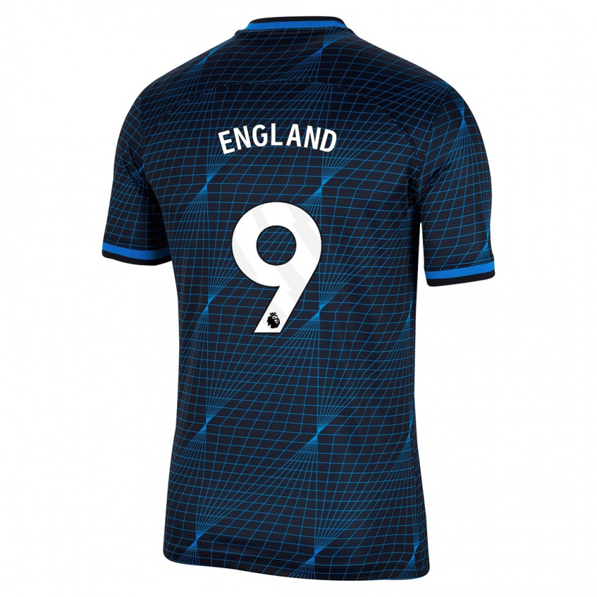 Homme Maillot Bethany England #9 Bleu Foncé Tenues Extérieur 2023/24 T-Shirt Belgique