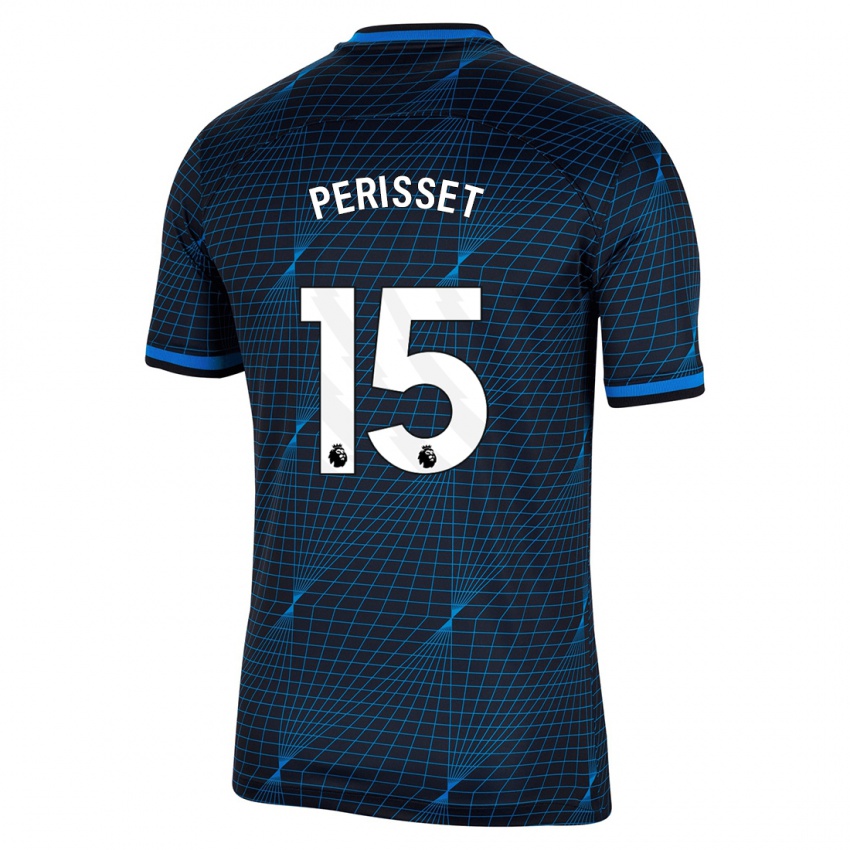 Heren Eve Perisset #15 Donkerblauw Uitshirt Uittenue 2023/24 T-Shirt België