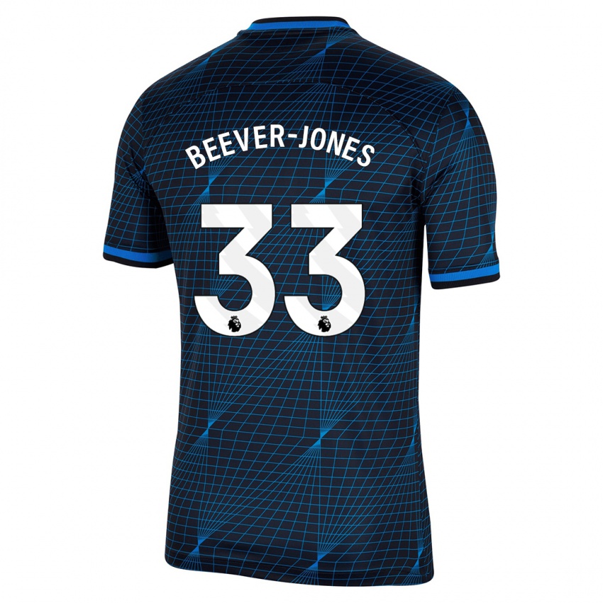 Herren Aggie Beever-Jones #33 Dunkelblau Auswärtstrikot Trikot 2023/24 T-Shirt Belgien