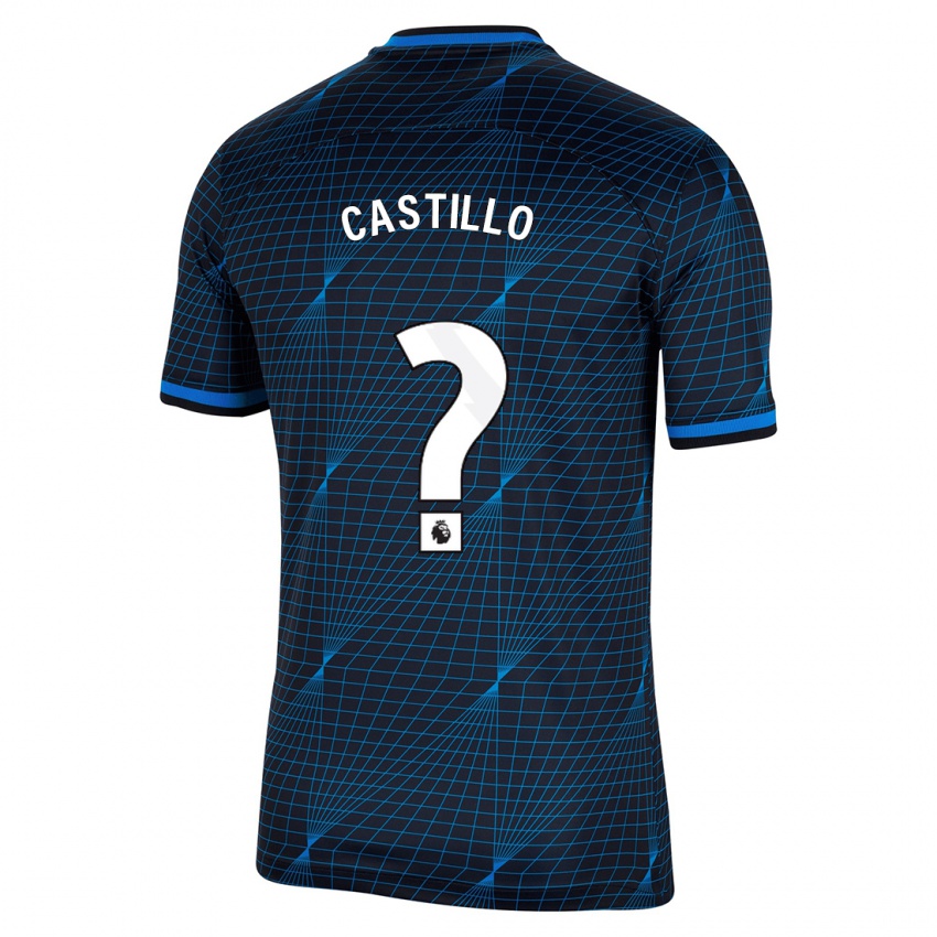 Homme Maillot Juan Castillo #0 Bleu Foncé Tenues Extérieur 2023/24 T-Shirt Belgique
