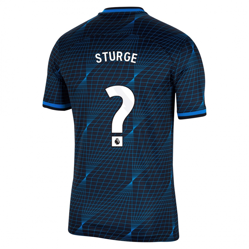Herren Zak Sturge #0 Dunkelblau Auswärtstrikot Trikot 2023/24 T-Shirt Belgien