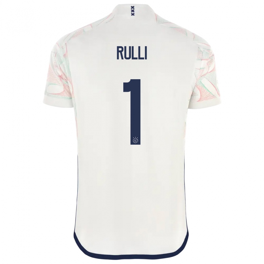 Herren Geronimo Rulli #1 Weiß Auswärtstrikot Trikot 2023/24 T-Shirt Belgien