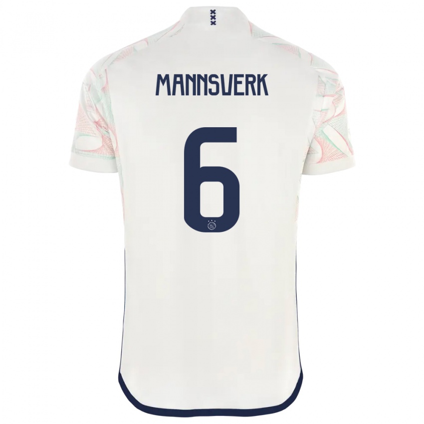 Herren Sivert Mannsverk #6 Weiß Auswärtstrikot Trikot 2023/24 T-Shirt Belgien