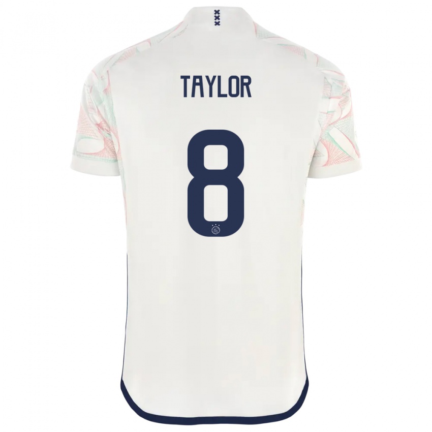 Herren Kenneth Taylor #8 Weiß Auswärtstrikot Trikot 2023/24 T-Shirt Belgien