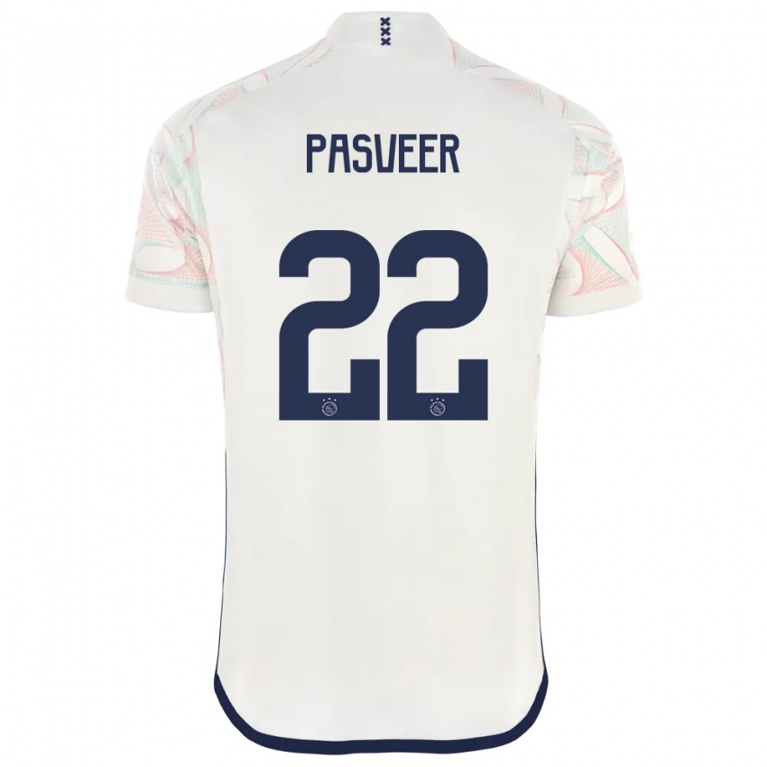 Herren Remko Pasveer #22 Weiß Auswärtstrikot Trikot 2023/24 T-Shirt Belgien