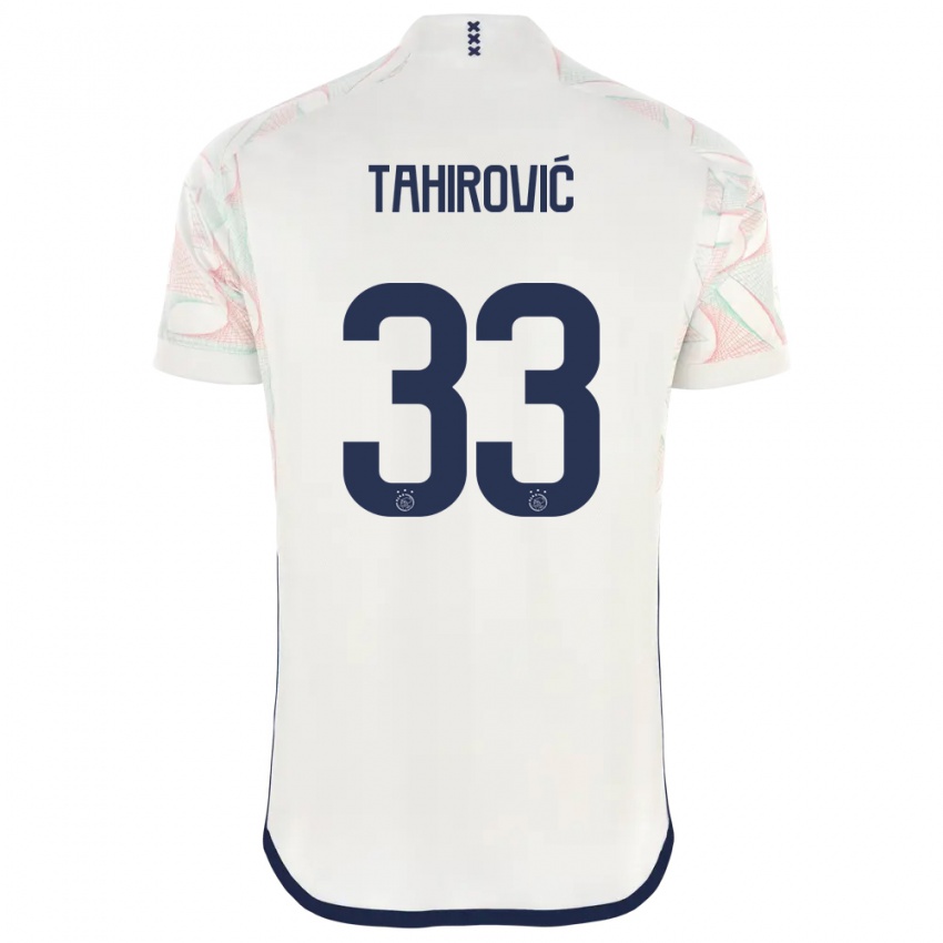 Heren Benjamin Tahirovic #33 Wit Uitshirt Uittenue 2023/24 T-Shirt België