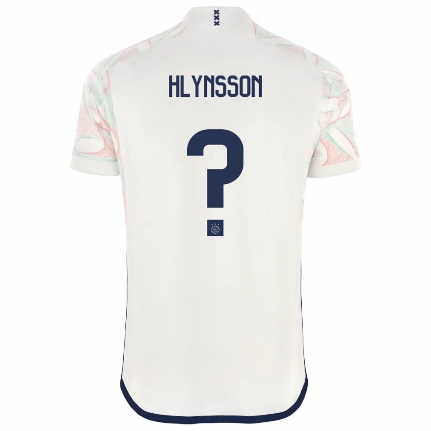 Homme Maillot Kristian Hlynsson #0 Blanc Tenues Extérieur 2023/24 T-Shirt Belgique