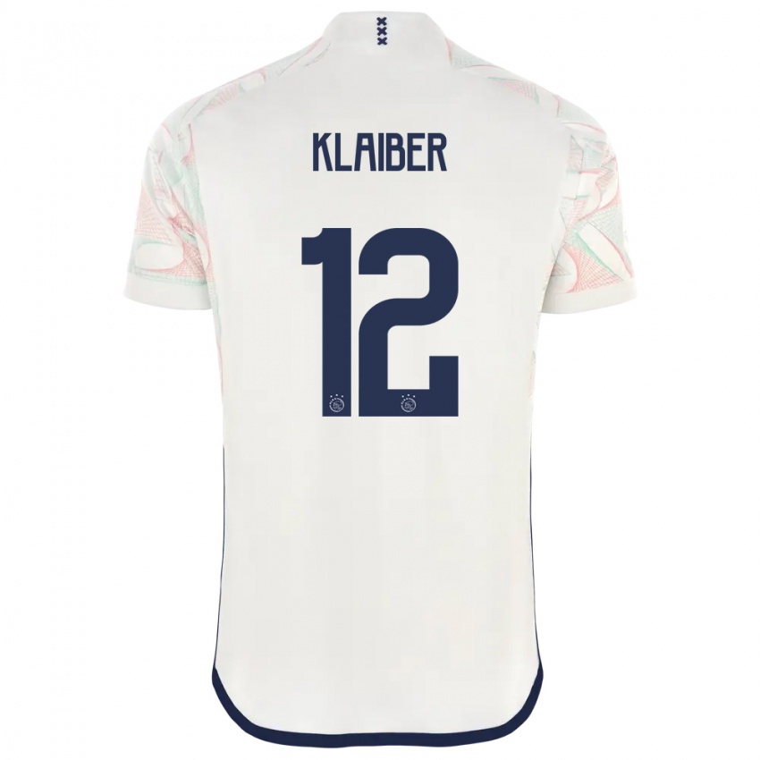 Homme Maillot Sean Klaiber #12 Blanc Tenues Extérieur 2023/24 T-Shirt Belgique