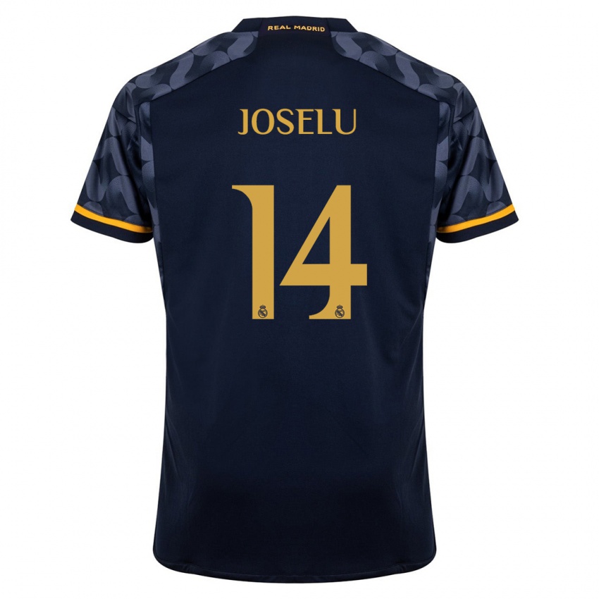 Herren Joselu #14 Dunkelblau Auswärtstrikot Trikot 2023/24 T-Shirt Belgien
