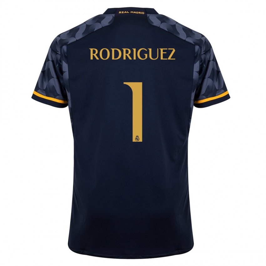 Herren Misa Rodriguez #1 Dunkelblau Auswärtstrikot Trikot 2023/24 T-Shirt Belgien