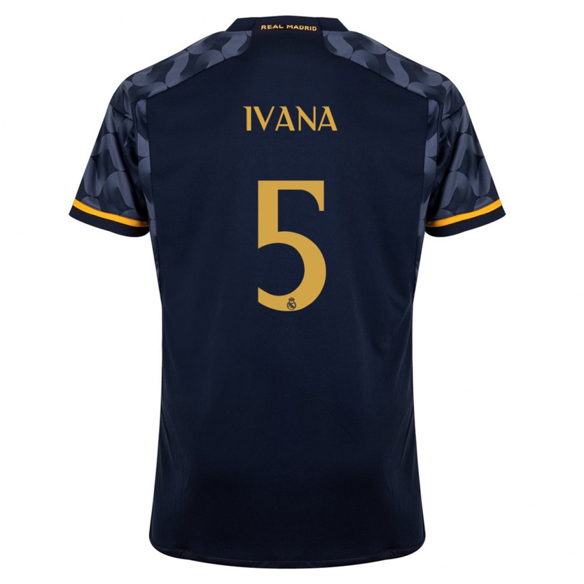 Herren Ivana Andres #5 Dunkelblau Auswärtstrikot Trikot 2023/24 T-Shirt Belgien