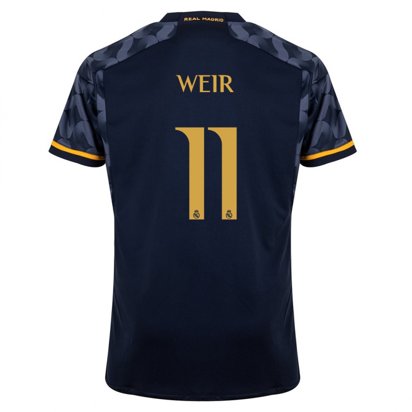 Herren Caroline Weir #11 Dunkelblau Auswärtstrikot Trikot 2023/24 T-Shirt Belgien