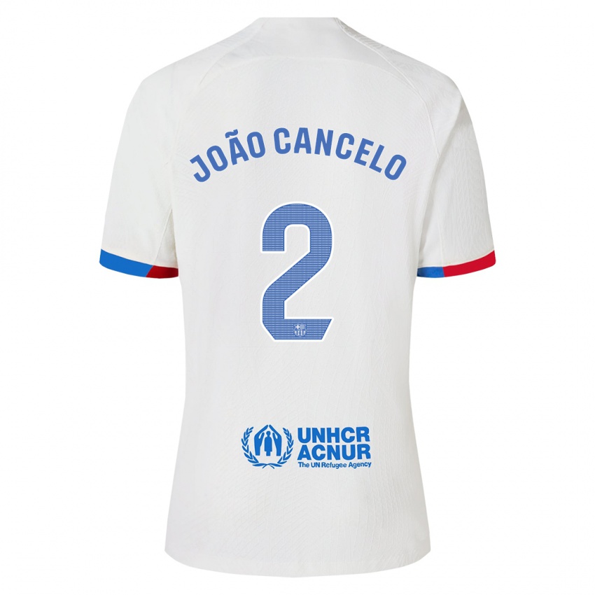 Herren Joao Cancelo #2 Weiß Auswärtstrikot Trikot 2023/24 T-Shirt Belgien