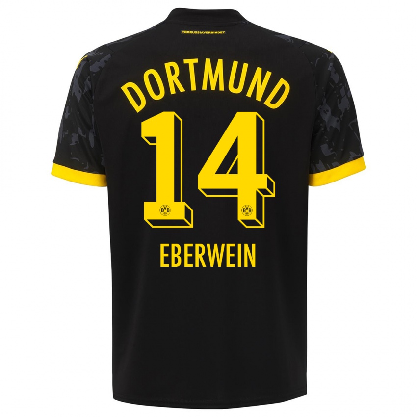 Heren Michael Eberwein #14 Zwart Uitshirt Uittenue 2023/24 T-Shirt België