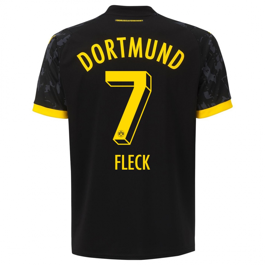 Herren Fritz Fleck #7 Schwarz Auswärtstrikot Trikot 2023/24 T-Shirt Belgien