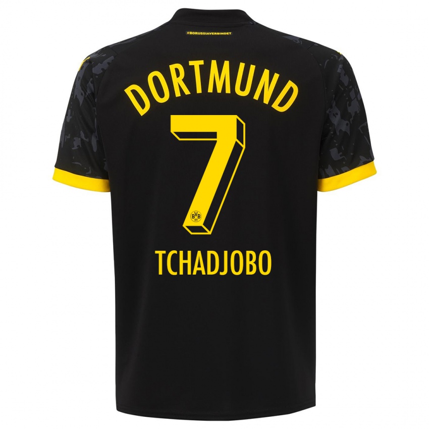 Herren Dia Tchadjobo #7 Schwarz Auswärtstrikot Trikot 2023/24 T-Shirt Belgien