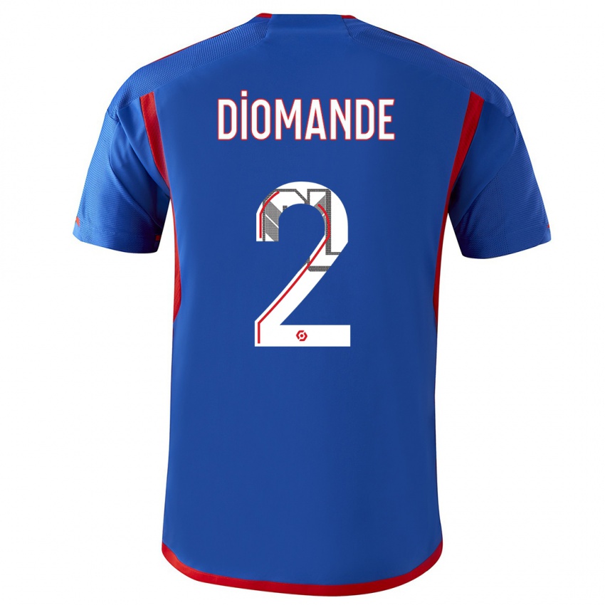 Herren Sinaly Diomande #2 Blau Rot Auswärtstrikot Trikot 2023/24 T-Shirt Belgien