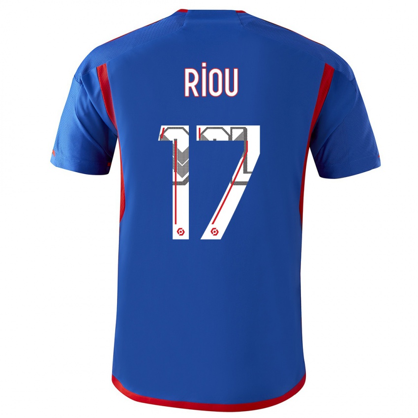 Heren Remy Riou #17 Blauw Rood Uitshirt Uittenue 2023/24 T-Shirt België