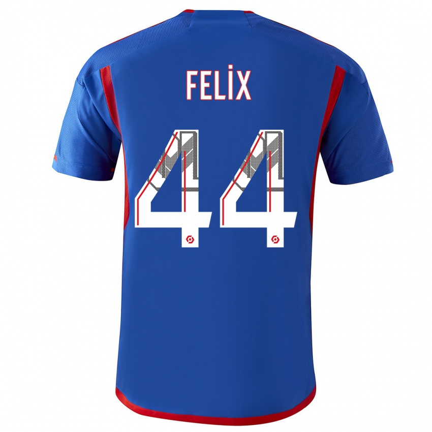 Heren Marley Felix #44 Blauw Rood Uitshirt Uittenue 2023/24 T-Shirt België