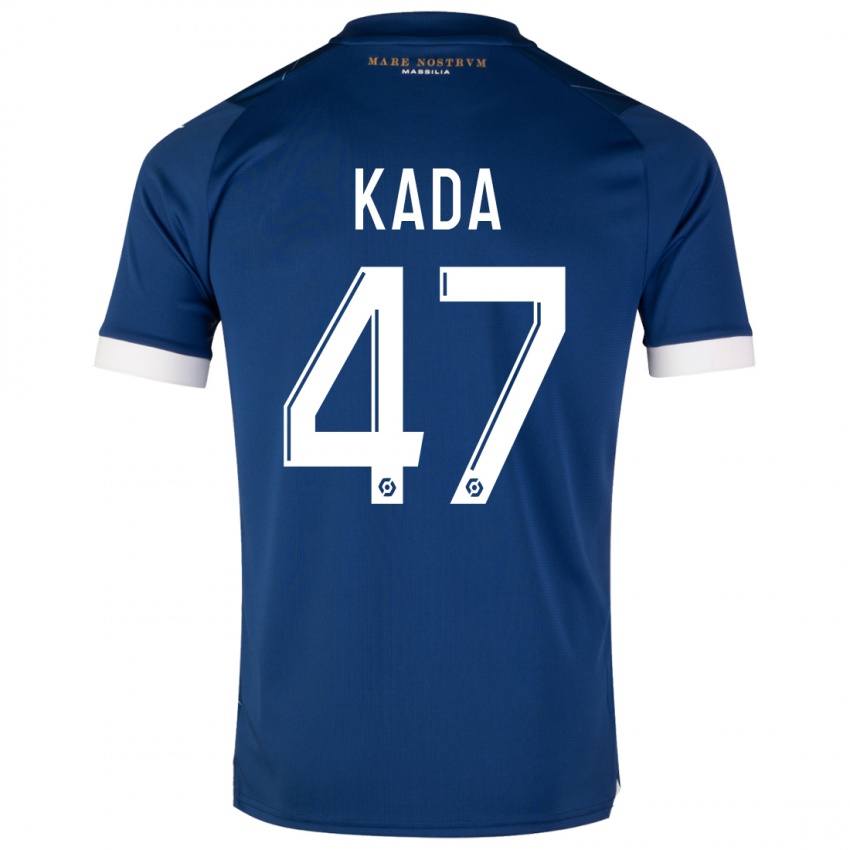 Heren Joakim Kada #47 Donkerblauw Uitshirt Uittenue 2023/24 T-Shirt België