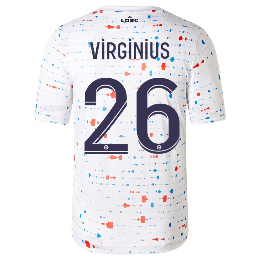 Heren Alan Virginius #26 Wit Uitshirt Uittenue 2023/24 T-Shirt België