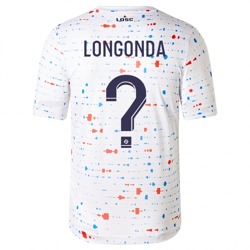 Herren Jean-Pierre Longonda #0 Weiß Auswärtstrikot Trikot 2023/24 T-Shirt Belgien