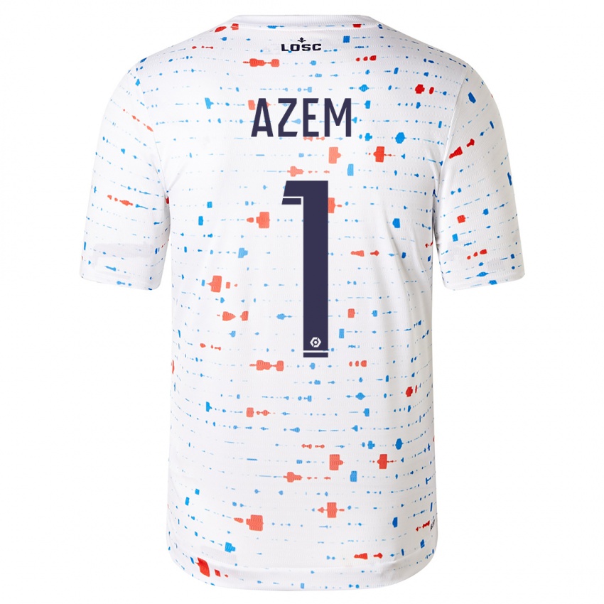 Herren Floriane Azem #1 Weiß Auswärtstrikot Trikot 2023/24 T-Shirt Belgien