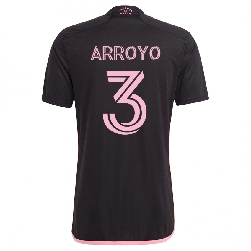 Herren Dixon Arroyo #3 Schwarz Auswärtstrikot Trikot 2023/24 T-Shirt Belgien