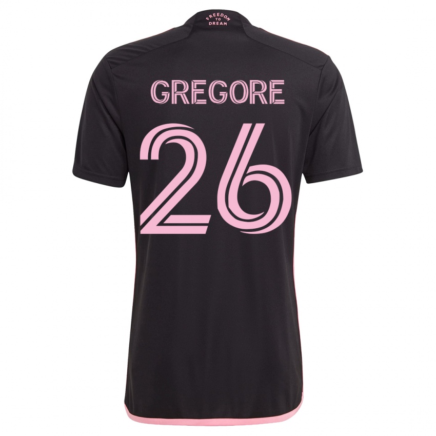 Herren Gregore #26 Schwarz Auswärtstrikot Trikot 2023/24 T-Shirt Belgien