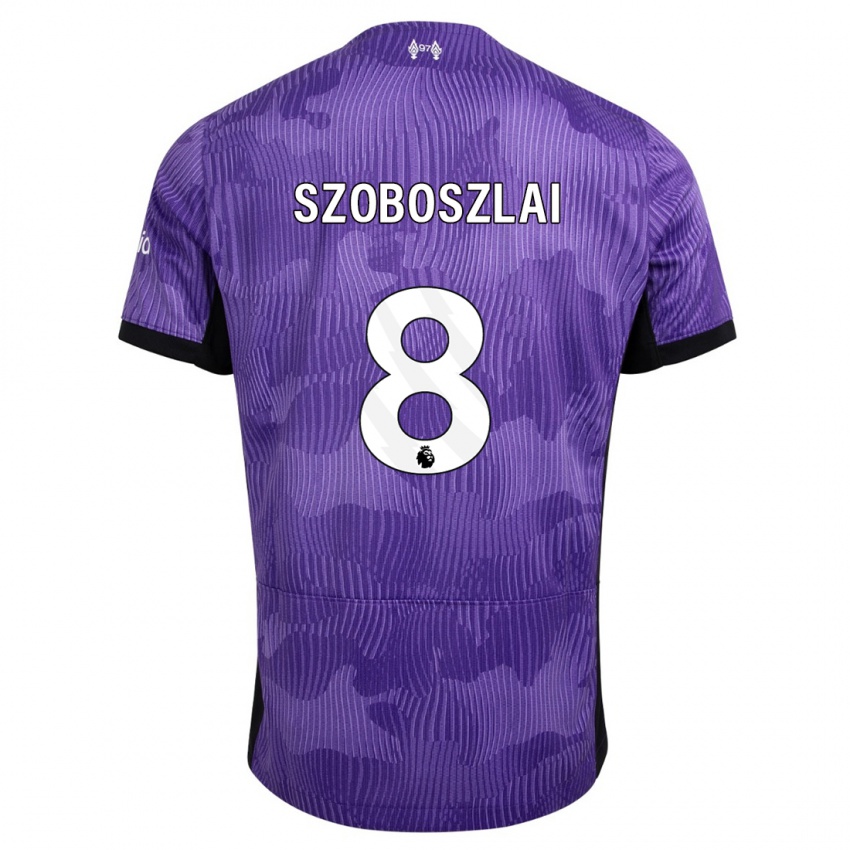 Herren Dominik Szoboszlai #8 Lila Ausweichtrikot Trikot 2023/24 T-Shirt Belgien