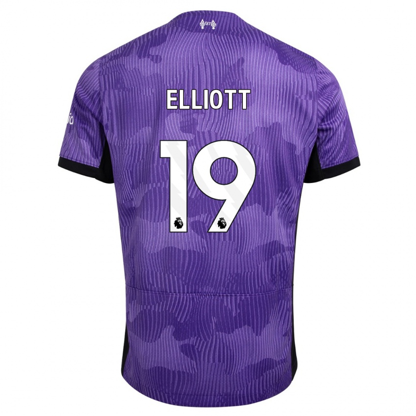 Homme Maillot Harvey Elliott #19 Violet Troisieme 2023/24 T-Shirt Belgique