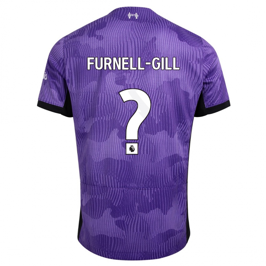 Herren Luca Furnell-Gill #0 Lila Ausweichtrikot Trikot 2023/24 T-Shirt Belgien