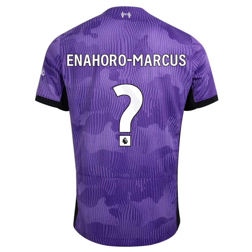 Herren Louis Enahoro-Marcus #0 Lila Ausweichtrikot Trikot 2023/24 T-Shirt Belgien