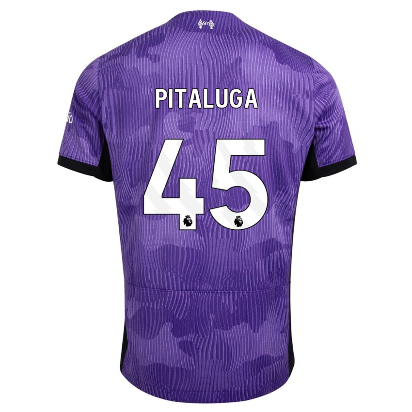 Herren Marcelo Pitaluga #45 Lila Ausweichtrikot Trikot 2023/24 T-Shirt Belgien