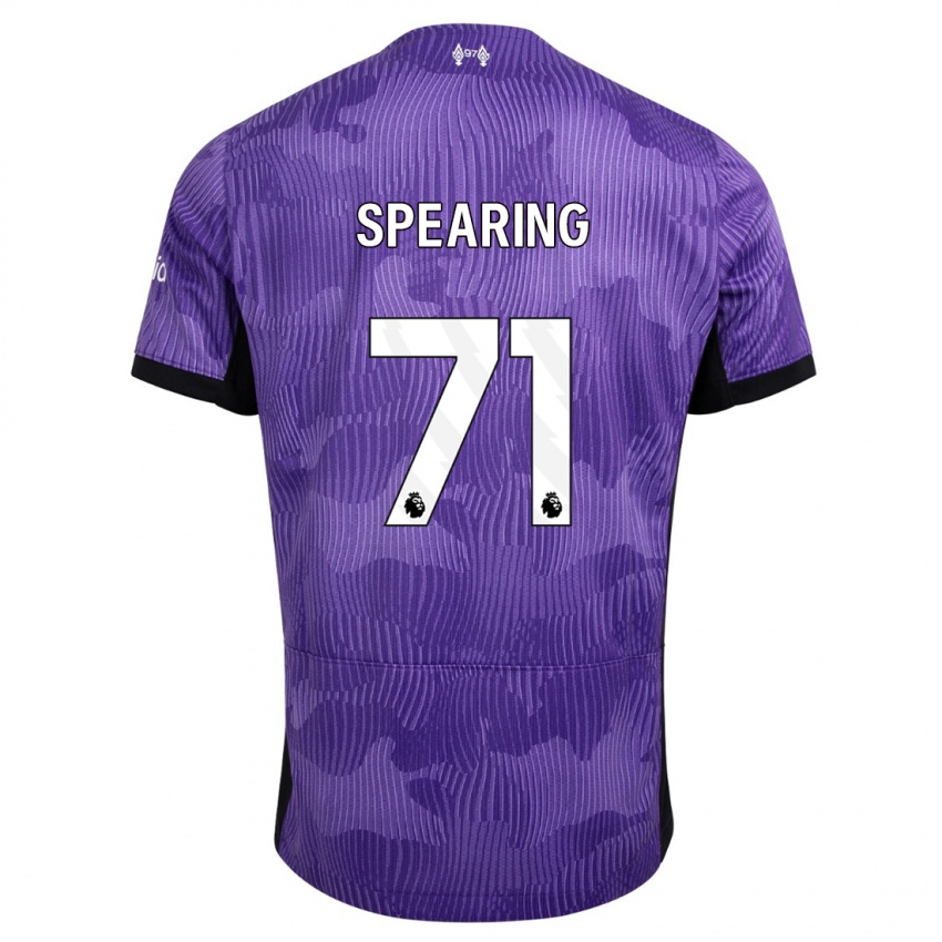 Herren Jay Spearing #71 Lila Ausweichtrikot Trikot 2023/24 T-Shirt Belgien