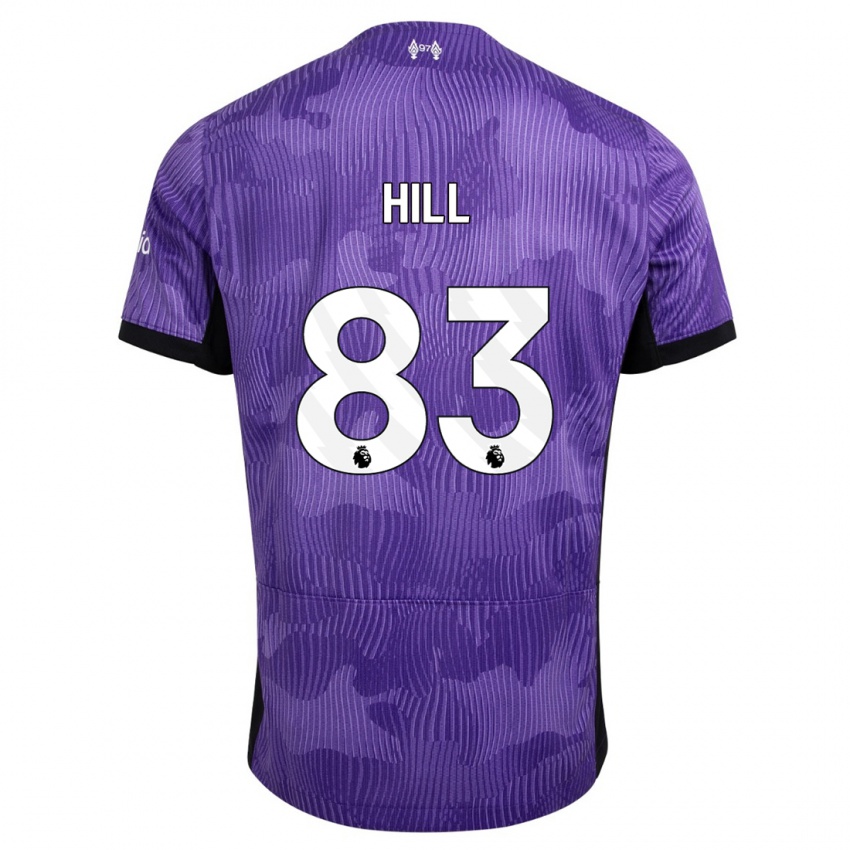 Herren Tom Hill #83 Lila Ausweichtrikot Trikot 2023/24 T-Shirt Belgien
