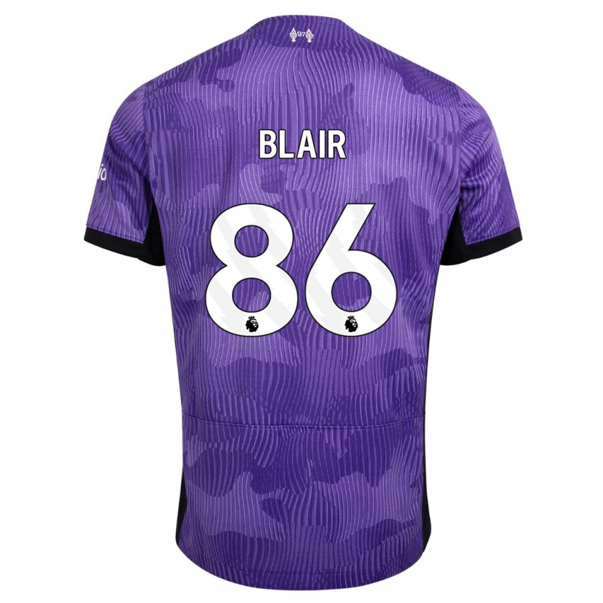 Herren Harvey Blair #86 Lila Ausweichtrikot Trikot 2023/24 T-Shirt Belgien