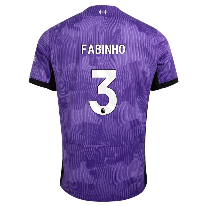 Heren Fabinho #3 Paars Thuisshirt Derde Tenue 2023/24 T-Shirt België