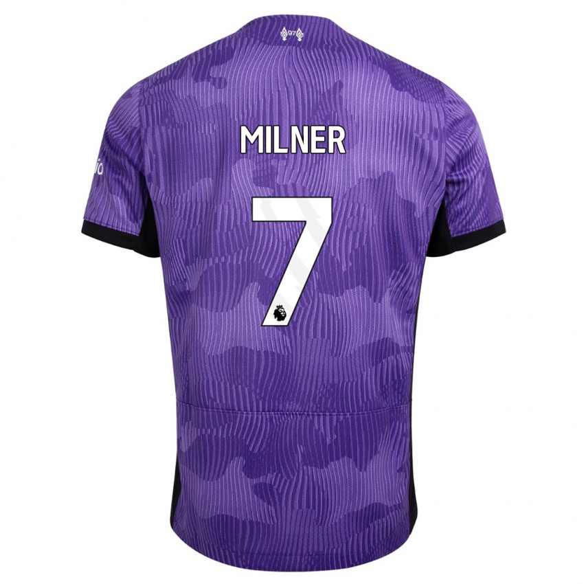 Heren James Milner #7 Paars Thuisshirt Derde Tenue 2023/24 T-Shirt België