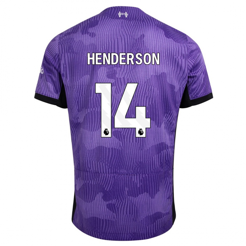 Heren Henderson #14 Paars Thuisshirt Derde Tenue 2023/24 T-Shirt België
