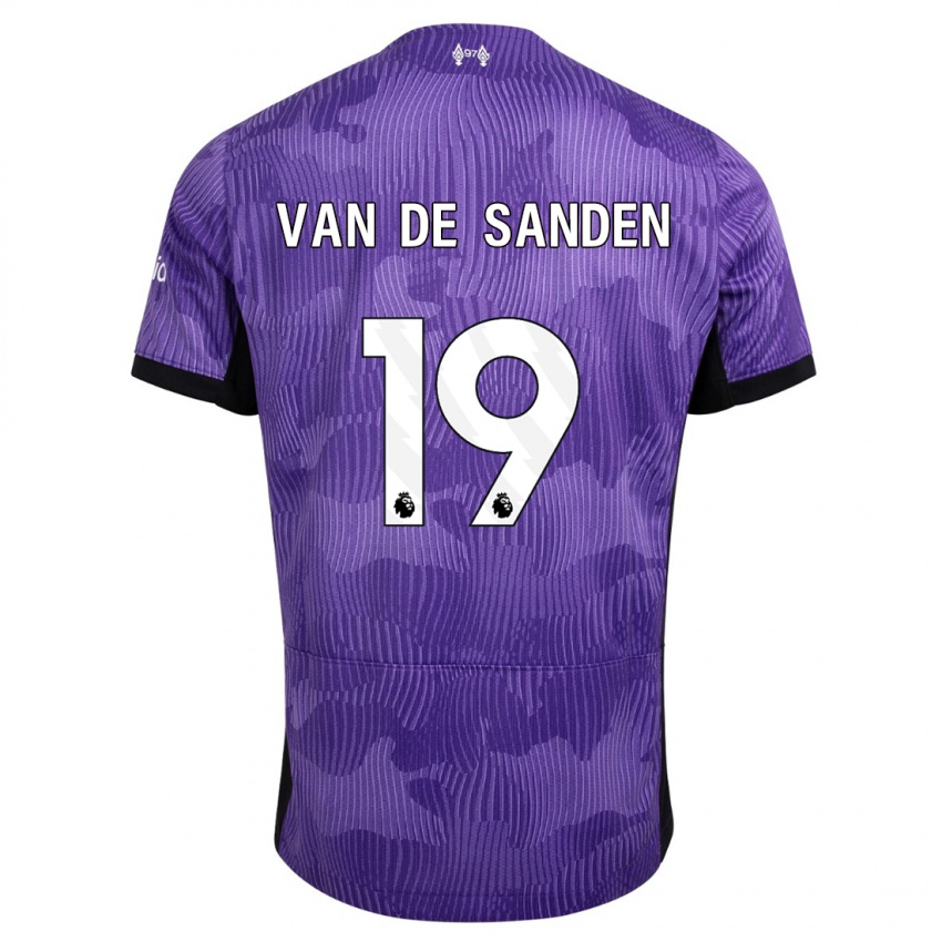 Herren Shanice Van De Sanden #19 Lila Ausweichtrikot Trikot 2023/24 T-Shirt Belgien