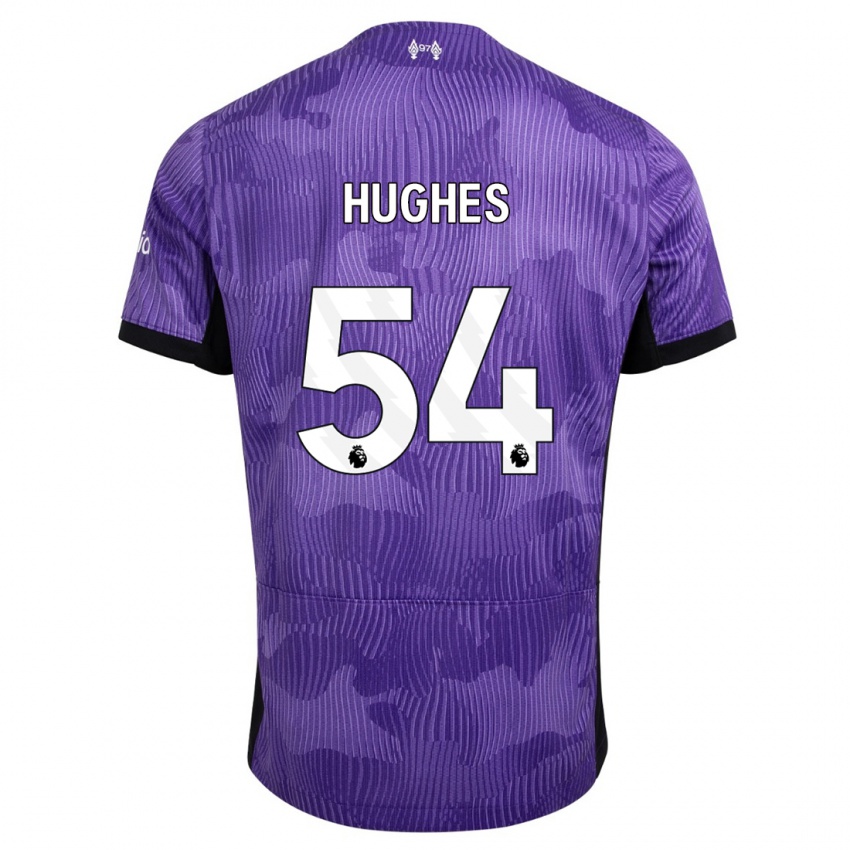 Homme Maillot Liam Hughes #54 Violet Troisieme 2023/24 T-Shirt Belgique