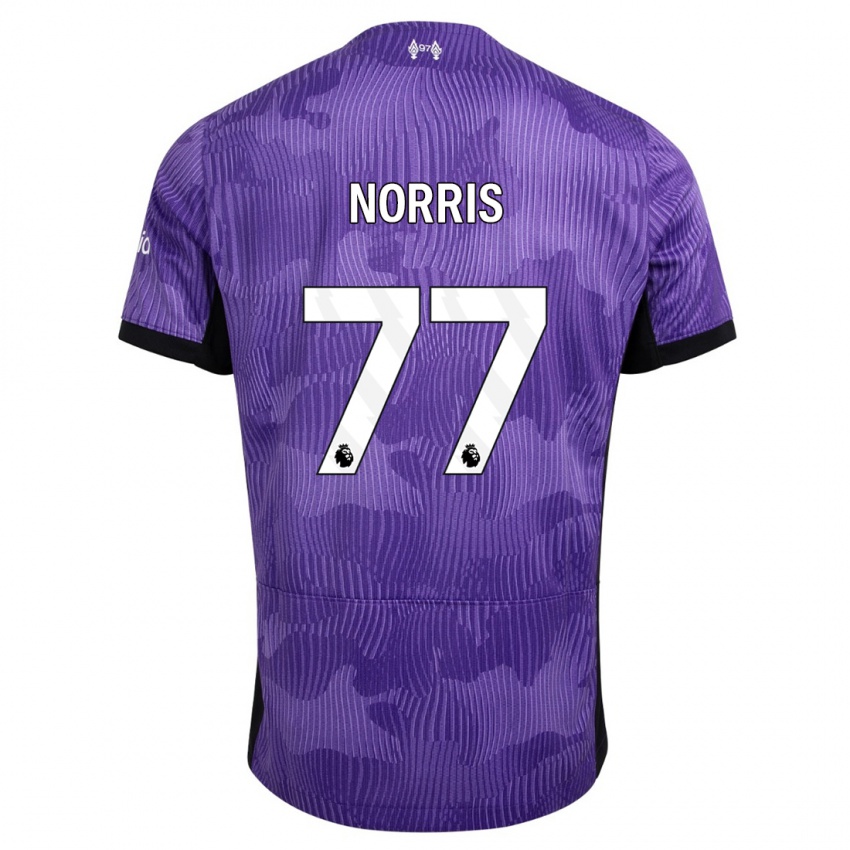 Heren James Norris #77 Paars Thuisshirt Derde Tenue 2023/24 T-Shirt België