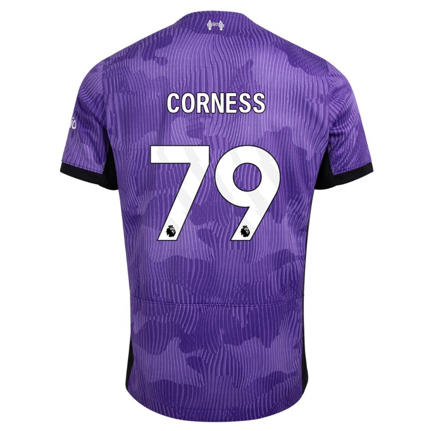 Herren Dominic Corness #79 Lila Ausweichtrikot Trikot 2023/24 T-Shirt Belgien