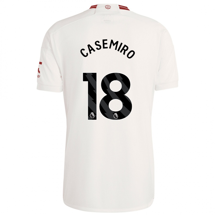 Heren Casemiro #18 Wit Thuisshirt Derde Tenue 2023/24 T-Shirt België